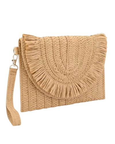 Cartera Rafia Marrón