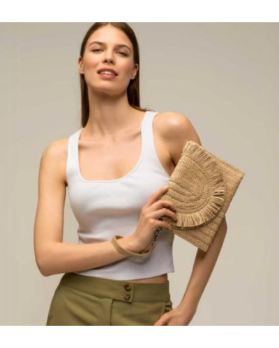 Cartera Rafia Marrón