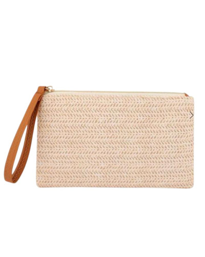 Cartera Rafia Beig