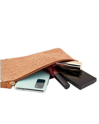 Cartera Rafia Marrón