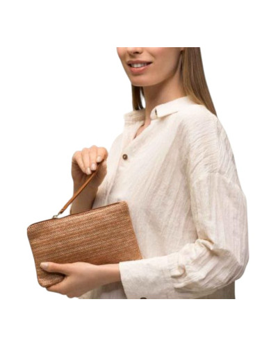 Cartera Rafia Marrón