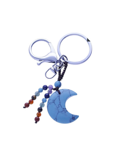 Llavero Luna Turquesa Natural