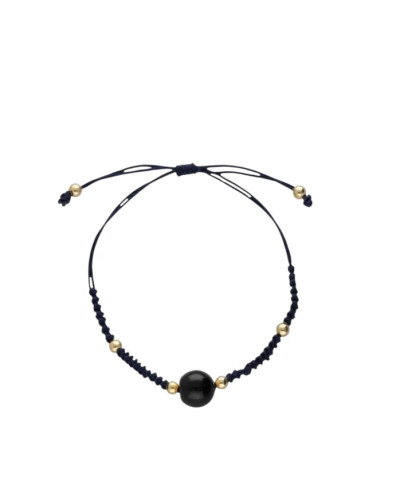 Pulsera Ágata Negra Natural