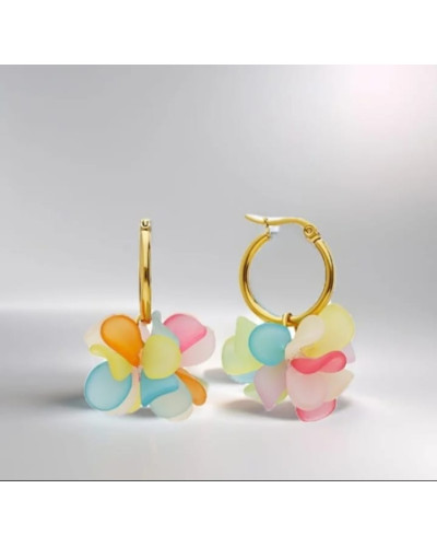 Pendientes Aros Petalos