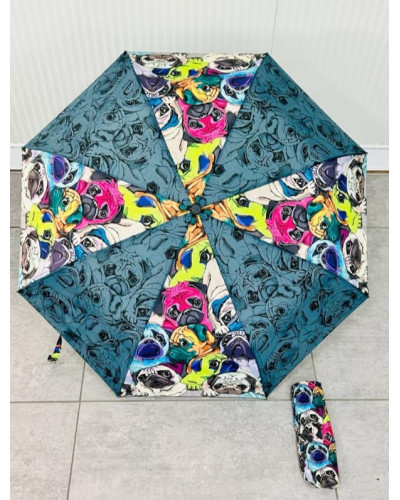 Paraguas con funda plegable automático "Estampado Carlinos"