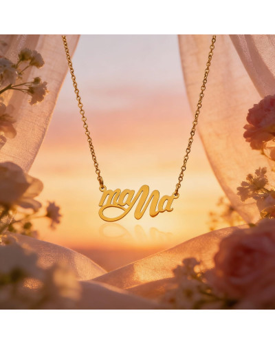 Collar Mamá Lettering