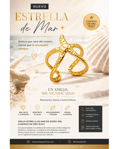 Anillo Estrella de Mar