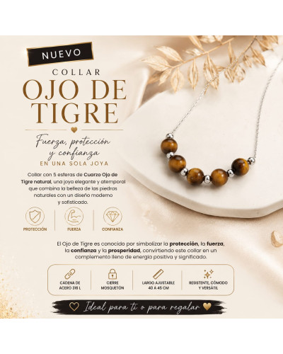 Collar Cuarzo Ojo Tigre Natural