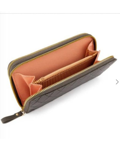 Monedero Polipiel Gris